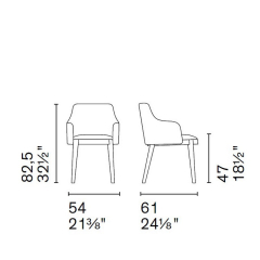 Стул Calligaris Adel CS2099, Grey