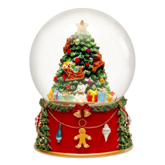 Фигурка "Снежный шар с рождественской елью" 16,5 см