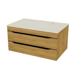 Тумба с раковиной Kolpa-San Malaya OUM 80, 81х50, подвесная, дуб