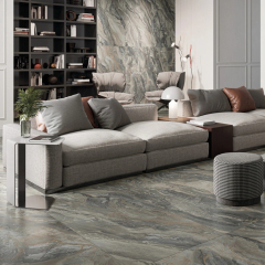 Керамогранит Italon Charme Deluxe 80х160 Lux, Grigio Orobico, 9 мм