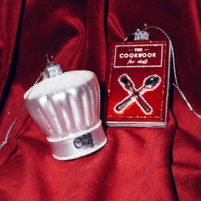 Елочная игрушка "Колпак шеф-повара" 7 см