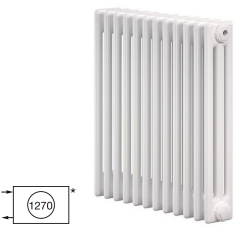 Радиатор Zehnder Сharleston 3057-12, 58х57, 3/4, 1270 (7610), белый