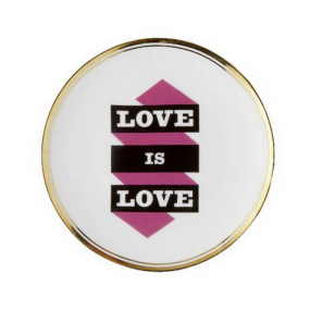 Блюдце "Love Is Love" La Tavola Scomposta 17 см