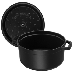 Кокот круглый La Cocotte 24 см / 3,8 л, черный матовый