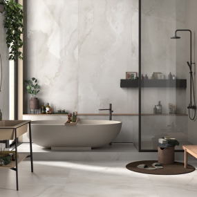 Керамогранит Imola The room 120х120 LP, Absolute White Onyx, 6,5 мм