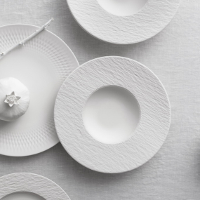 Тарелка глубокая Manufacture Rock Blanc 29 см, с бортом