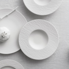 Тарелка глубокая Manufacture Rock Blanc 29 см, с бортом