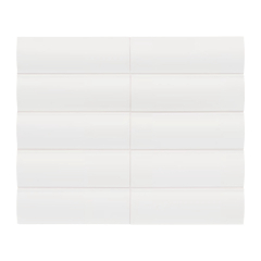 Плитка керамическая Equipe Vibe 6,5х20, out, Gesso White Matt, 8 мм