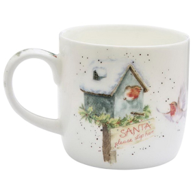 Кружка Wrendale Designs Christmas "Santa Stop Here" 310 мл