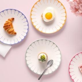 Тарелка салатная Fleur Vert 21 см