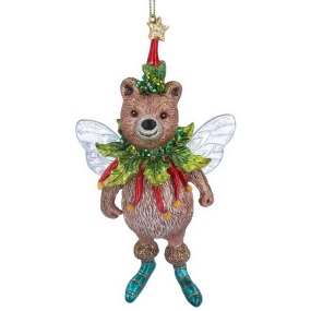 Игрушка на елку "Медвежонок-фея" 13 см