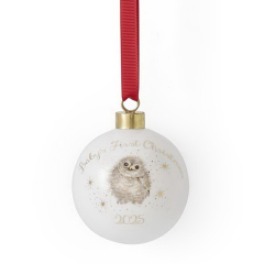 Елочный шар Baby's First Xmas 2025 6,6 см