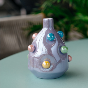 Ваза Ceramik Bonbon 18 см, сиреневая