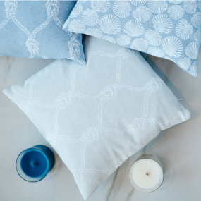 Чехол для подушки декоративной Knots 40х40 см, цвет серебро