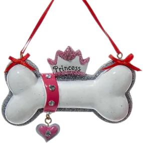 Игрушка на елку "Косточка с короной" 9 см