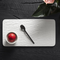 Блюдо прямоугольное Manufacture Rock Blanc 35х18 см