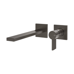 Внешняя часть Gessi Inverso Rigato 73588.707 смесителя для раковины, брашированный чёрный PVD