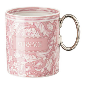 Кружка Versace Barocco Rose 300 мл, розовая