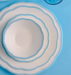Тарелка столовая Petalo Azzurro 27,5 см