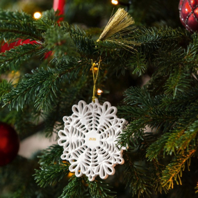 Елочная игрушка "Снежинка" Christmas Classics 10 см