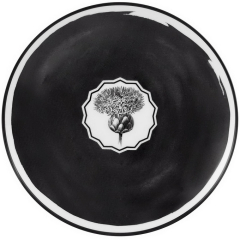 Тарелка салатная Herbariae by Christian Lacroix 23 см, черная