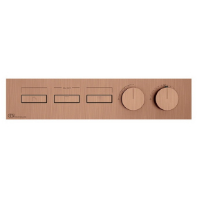 Внешняя часть Gessi HI-FI 63014.708 смесителя термостатического, брашированная медь PVD