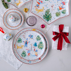 Тарелка салатная Christmas games 22 см
