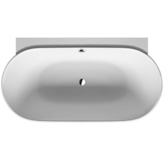 Ванна пристенная Duravit Luv 180х95, из камня DuraSolid®, матовая