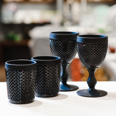 Стакан для виски Bicos Bicolor 280 мл, черный