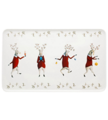 Блюдо прямоугольное "Олени" Angels 41,9х25,2 см