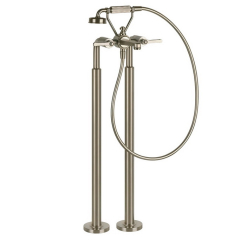Смеситель для ванны Gessi Venti20 65128.149, напольный, брашированный никель