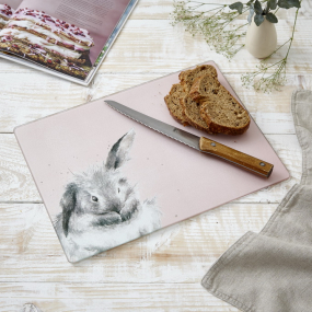 Подставка стеклянная "Кролик" 30x40 см