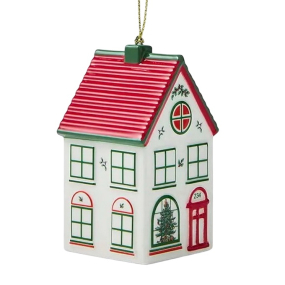 Елочная игрушка Spode Christmas Tree Ornaments "Домик в деревне" 9 см