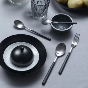Набор столовых приборов Hive Black, 24 предмета