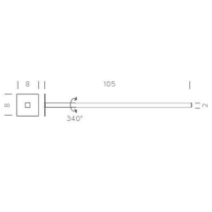 Светильник настенный Nemo Linescapes 2х2х102 см, цвет белый