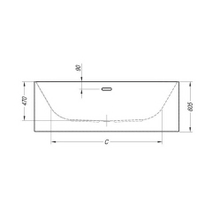 Ванна акриловая Kolpa-San Pandora-FS 163х68, с сифоном, белая