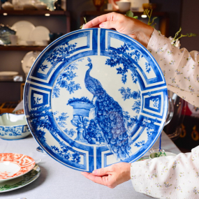 Блюдо сервировочное The Meaning 39,6 см, синее