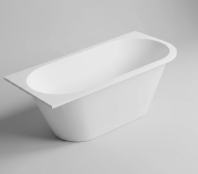 Ванна Holbi Galatea 169х77 L, из Soft Rock, белая матовая