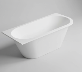 Ванна Holbi Galatea 169х77 L, из Soft Rock, белая матовая