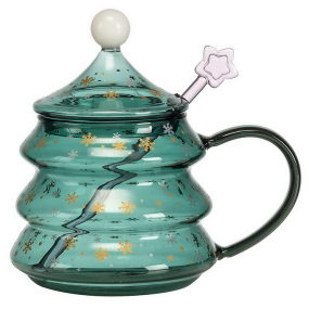 Кружка с крышкой и палочкой Christmas tea 16 см