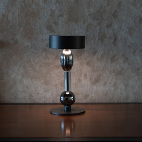 Лампа настольная Zafferano Royal Family Wi-Fi Pro 28 см, цвет титановый