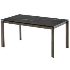 Стол Calligaris Stream 160(220)х85, Calacatta Black