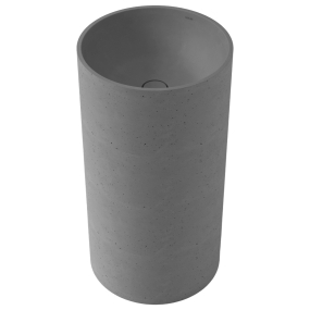 Раковина Holbi Andromeda NC 40х40, из Soft Rock, напольная, нанобетон, с клапаном