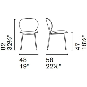 Стул Calligaris Ines CS2004, Painted Brass / Pink