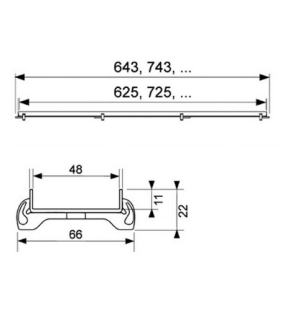 Основа для вклеивания плитки в дренажный канал TECEdrainline 600970
