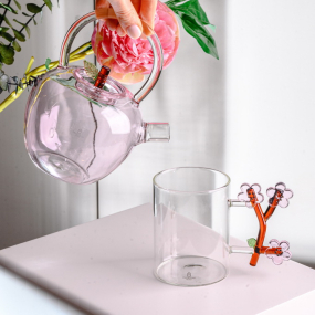 Кружка "Персиковые цветы" Botanica 450 мл 