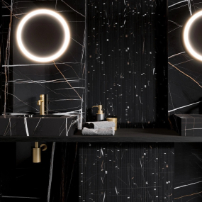 Керамогранит Italon Charme Deluxe 80х80 Lux, Sahara Noir, 9 мм