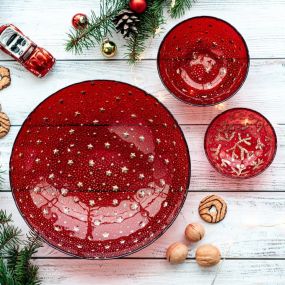 Салатник Natale Holly Gold 12 см