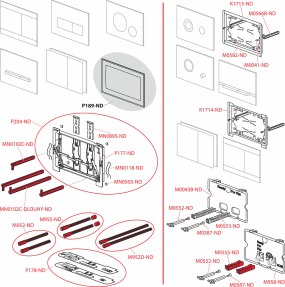 Панель смыва Alca Flat TURN, алюминий матовый