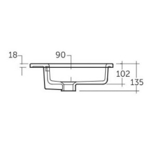 Раковина RAK Ceramics Joy 41х22, встраиваемая, белая